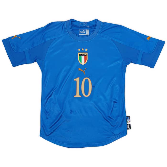 2004-06 Italy Home Shirt Baggio #10 - 5/10 - (S)