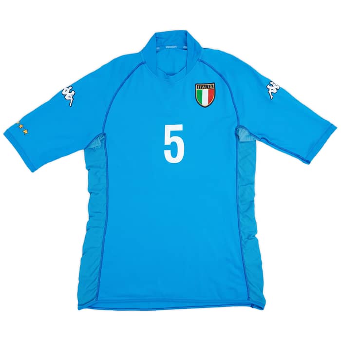 2002 Italy Home Shirt Cannavaro #5 - 6/10 - (XXL)