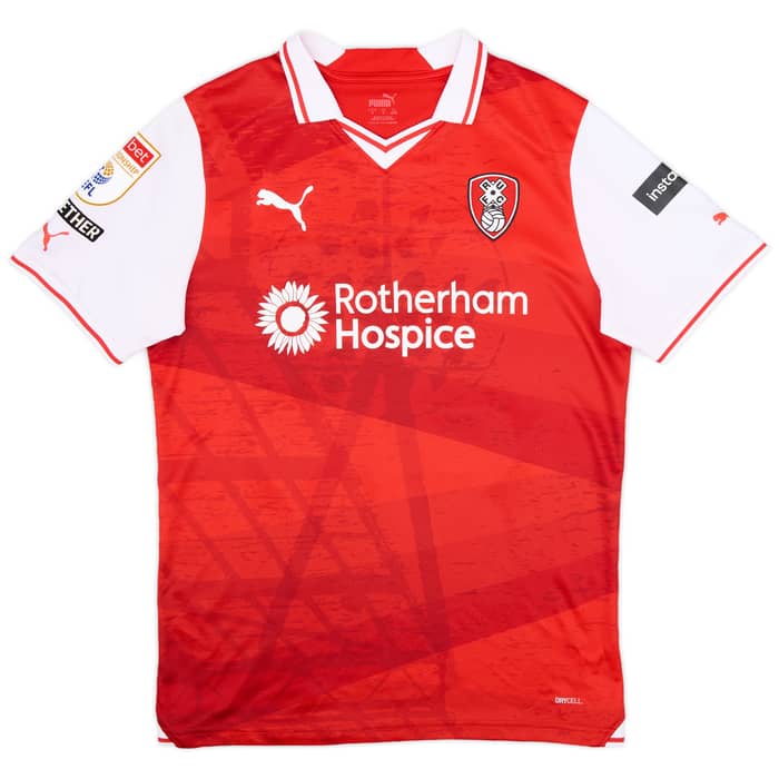 2023-24 Rotherham Match Issue Home Shirt Peltier #21
