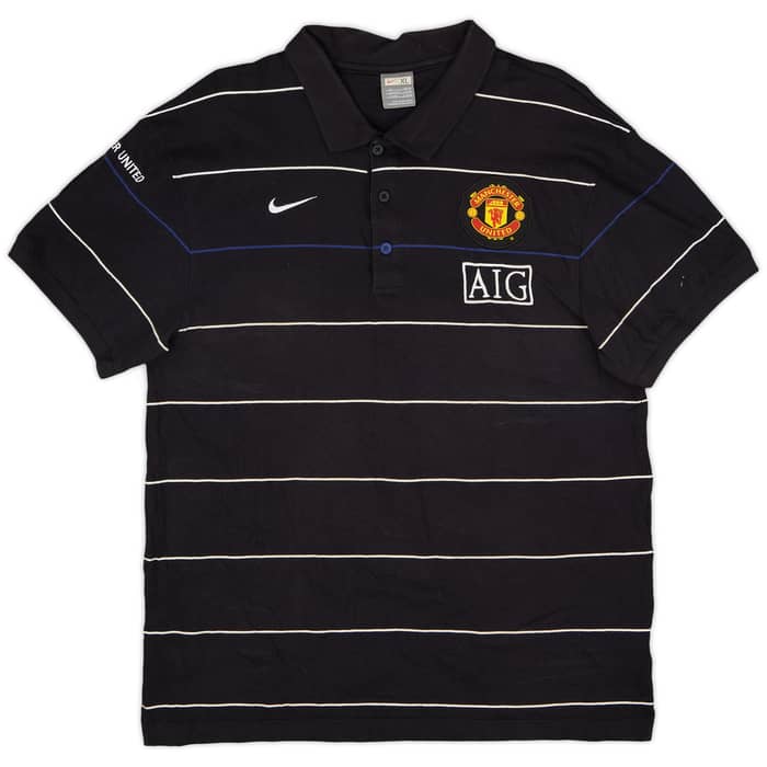2008-09 Manchester United Nike Polo Shirt - 9/10 - (XL)