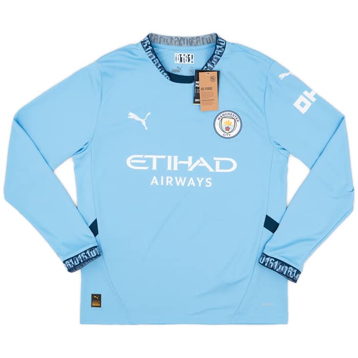 2024-25 Manchester City Home L/S Shirt De Bruyne #17