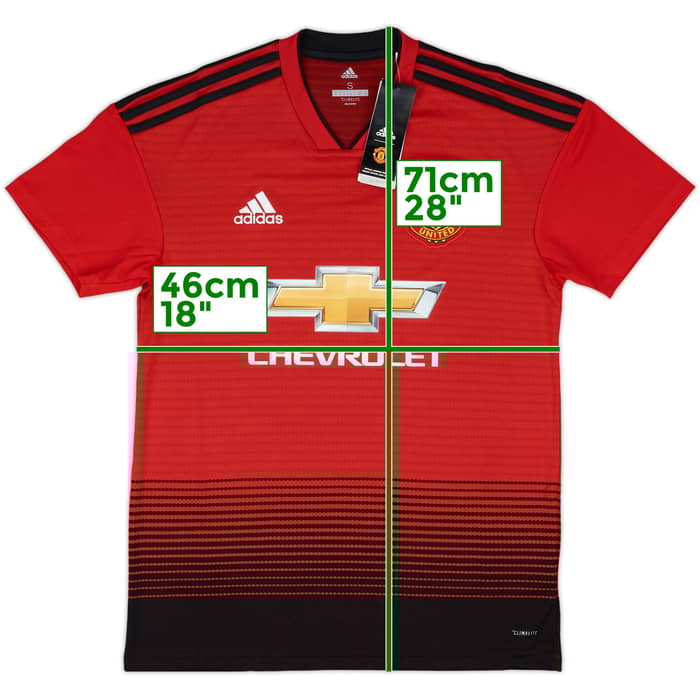 2018-19 Manchester United Home Shirt Pogba #6 (S)