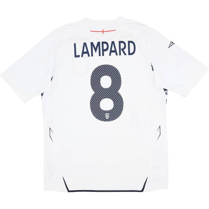 2007-09 England Home Shirt Lampard #8 - 7/10 - (L)