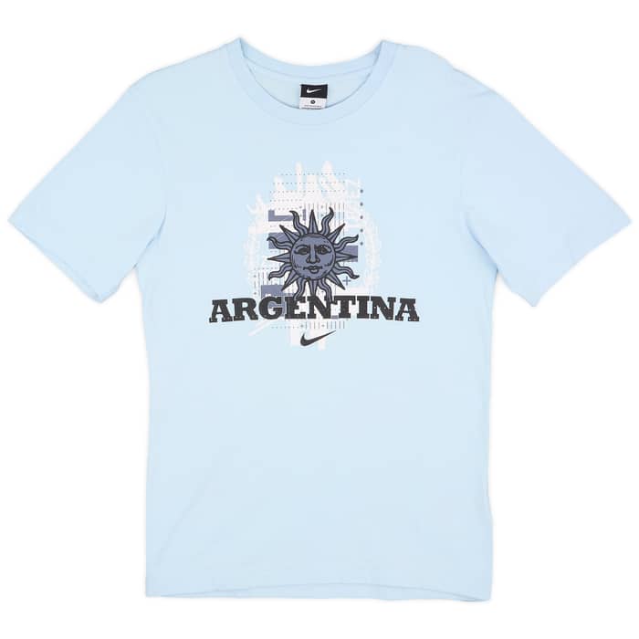2010 Argentina 'Tevez #11' Nike Graphic Tee - 9/10 - (S)