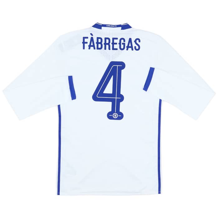 2016-17 Chelsea Player Issue Third L/S Shirt Fabregas #4 (M)
