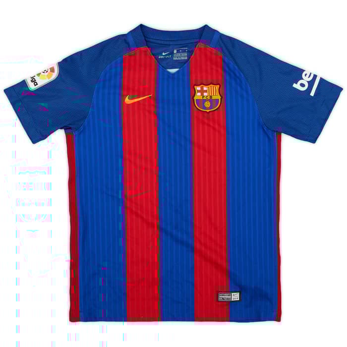 2016-17 Barcelona Home Shirt - 8/10 - (M.Boys)