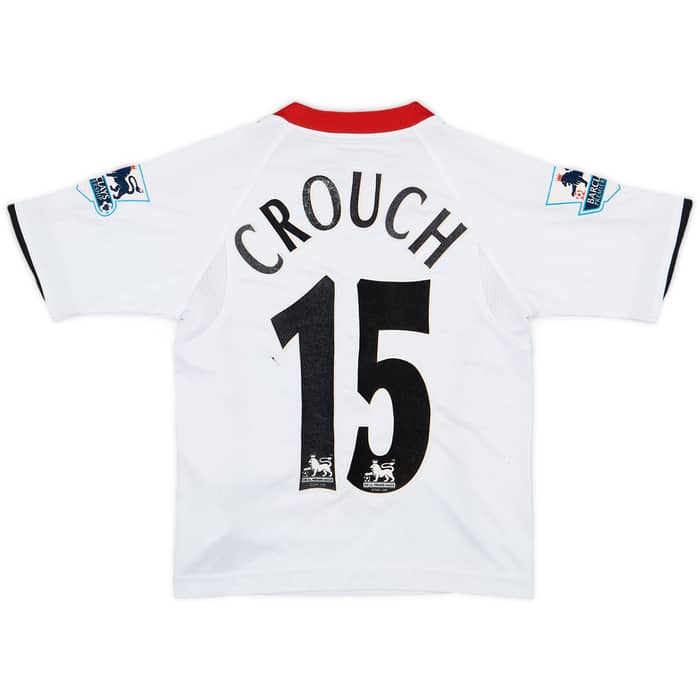 2005-06 Liverpool Away Shirt Crouch #15 - 7/10 - (S.Boys)