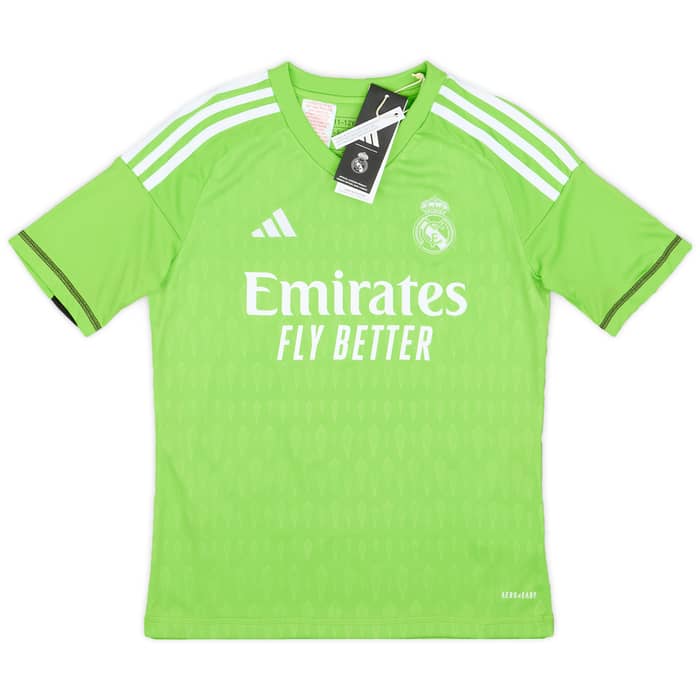 2023-24 Real Madrid GK Home Shirt Lunin #13 (M.Kids)