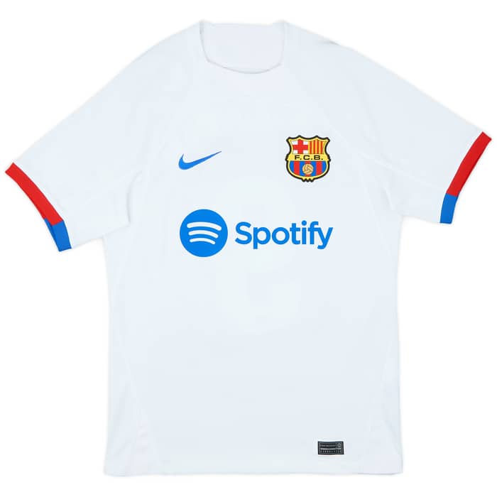 2023-24 Barcelona Away Shirt Lewandowski #9 - 9/10 - (S)