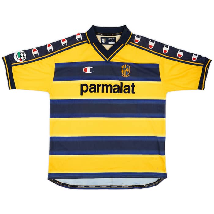 2000-01 Parma Match Issue Home Shirt Falsini #33