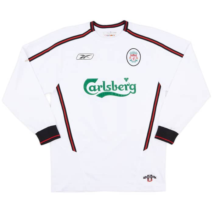 2003-04 Liverpool Away L/S Shirt Gerrard #17 - 7/10 - (S)