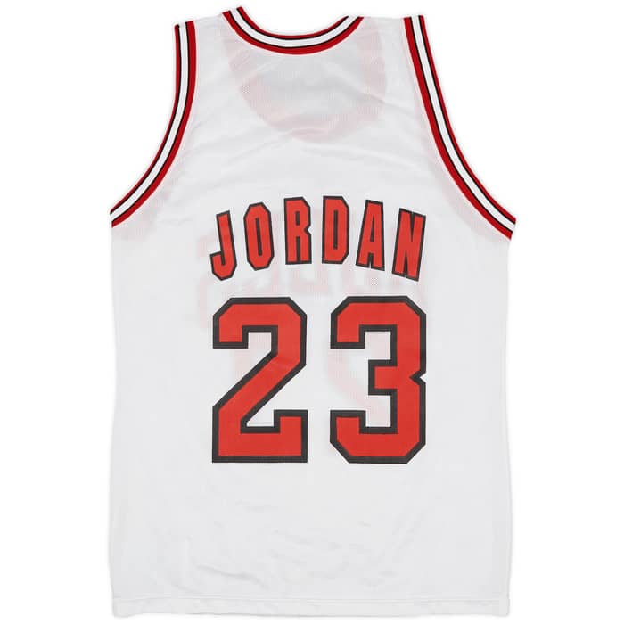 1991-93 Chicago Bulls Jordan #23 Champion Home Jersey - 9/10 - (M)