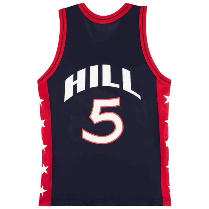 1996-99 USA Hill #5 Champion Jersey (Away) L