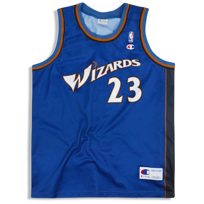 2001-03 Washington Wizards Jordan #23 Champion Jersey (Away) M
