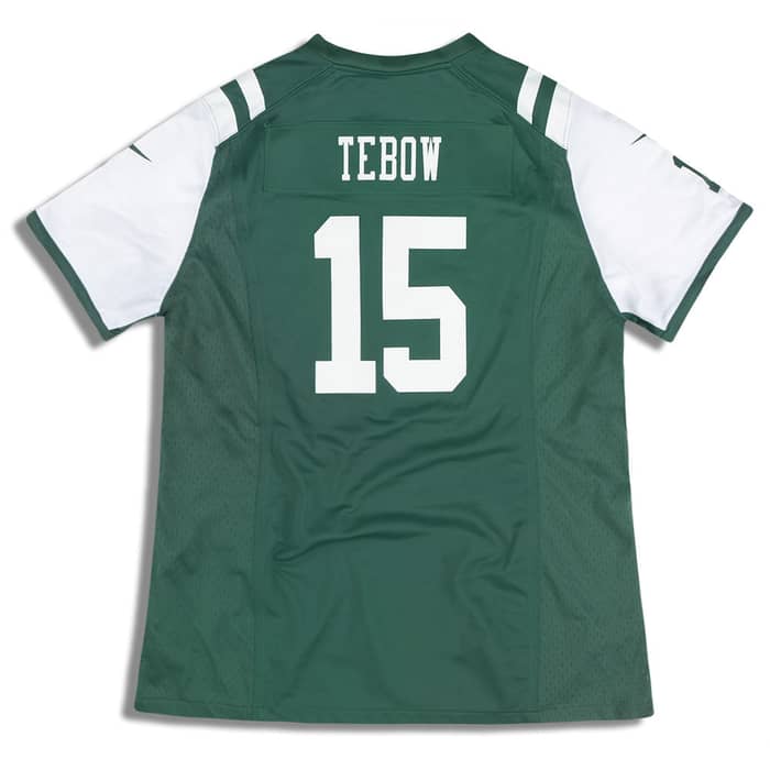 2012 New York Jets Tebow #15 Nike Game Jersey (Home) Womens (XXL)