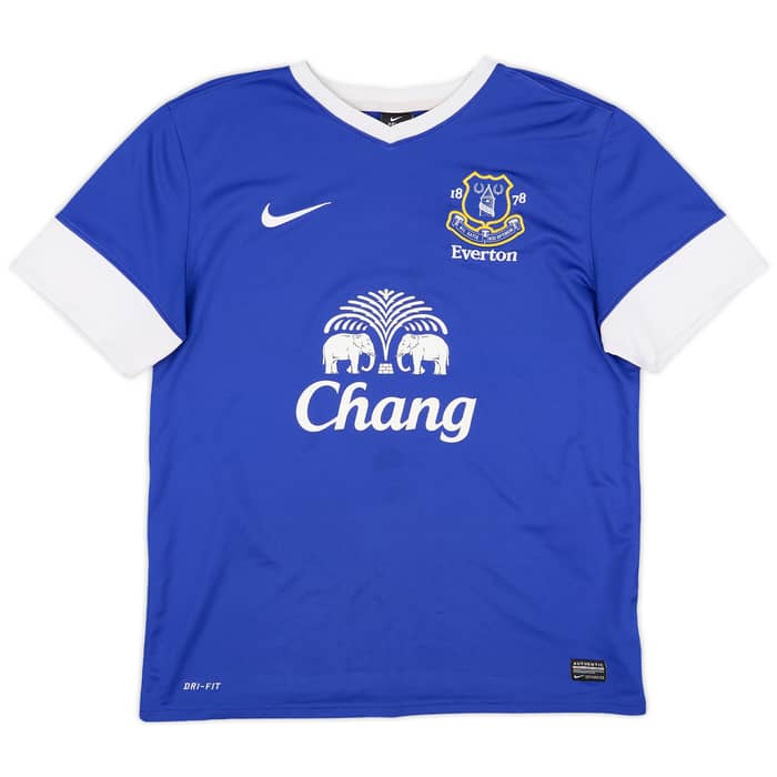 2012-13 Everton Home Shirt Oviedo #8 - 6/10 - (L)