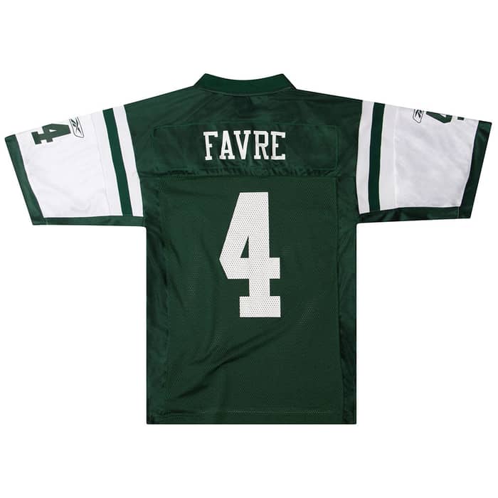 2008 New York Jets Favre #4 Reebok On Field Jersey (Home) XL