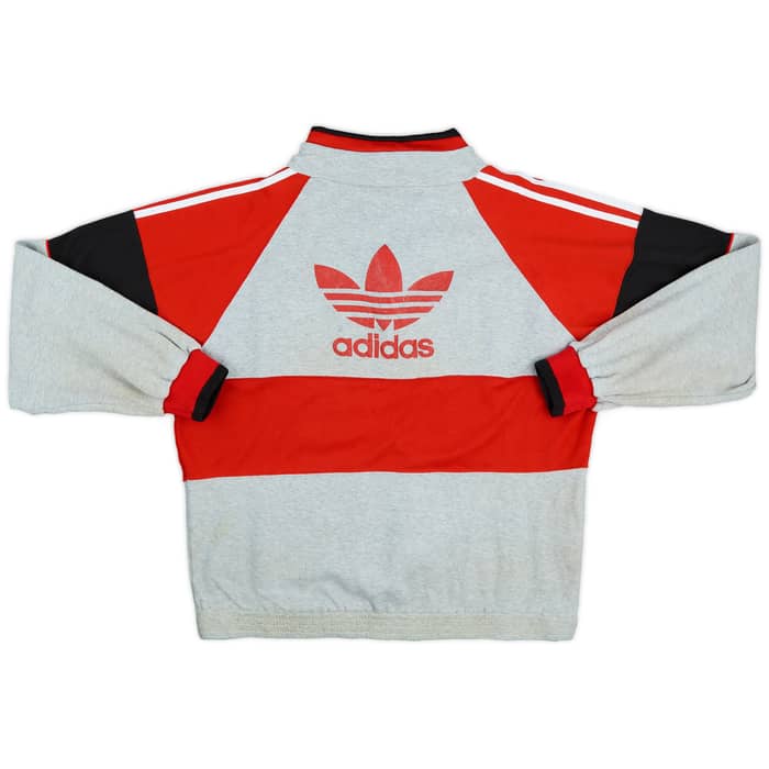 1990-92 AC Milan adidas 1/4 Zip Drill Top - 6/10 - (S)