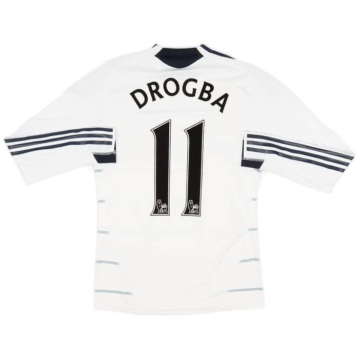 2009-10 Chelsea Player Issue Third L/S Shirt Drogba #11 - 6/10 - (S)
