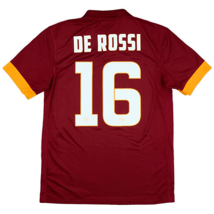 2014-15 Roma Home Shirt De Rossi #16 - 10/10 - (M)