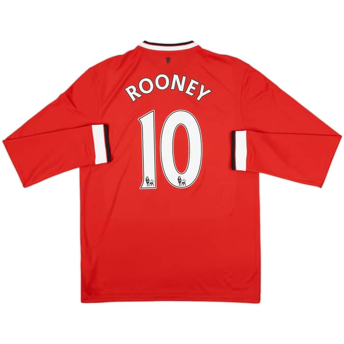 2014-15 Manchester United Home L/S Shirt Rooney #10 (M)