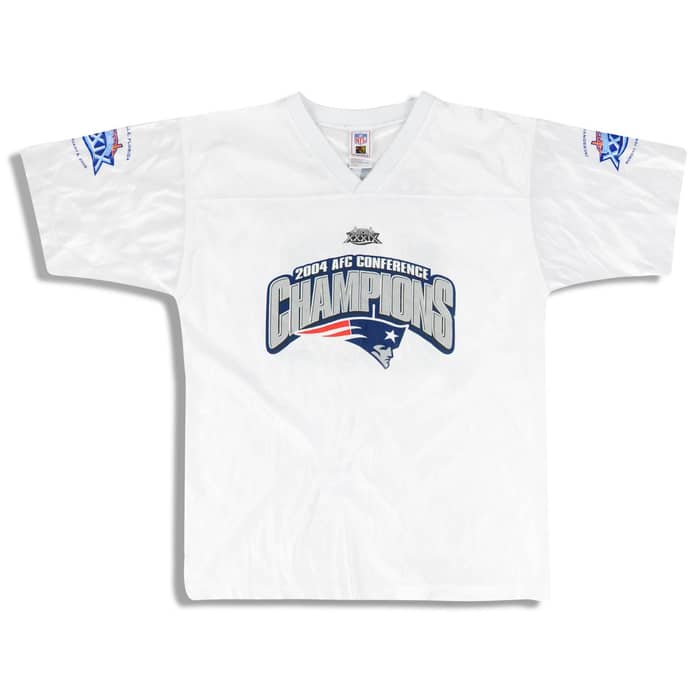 2004 New England Patriots Brady #12 AFC Champions Jersey Y