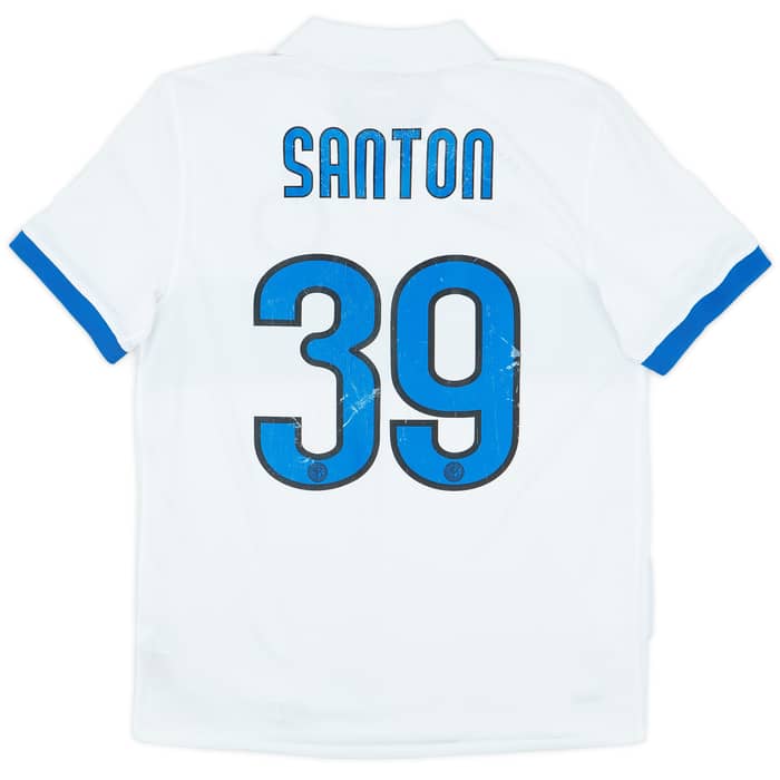 2009-10 Inter Milan Away Shirt Santon #39 - 5/10 - (L)