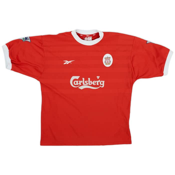 1998-00 Liverpool Home Shirt Fowler #9 - 8/10 - (L)