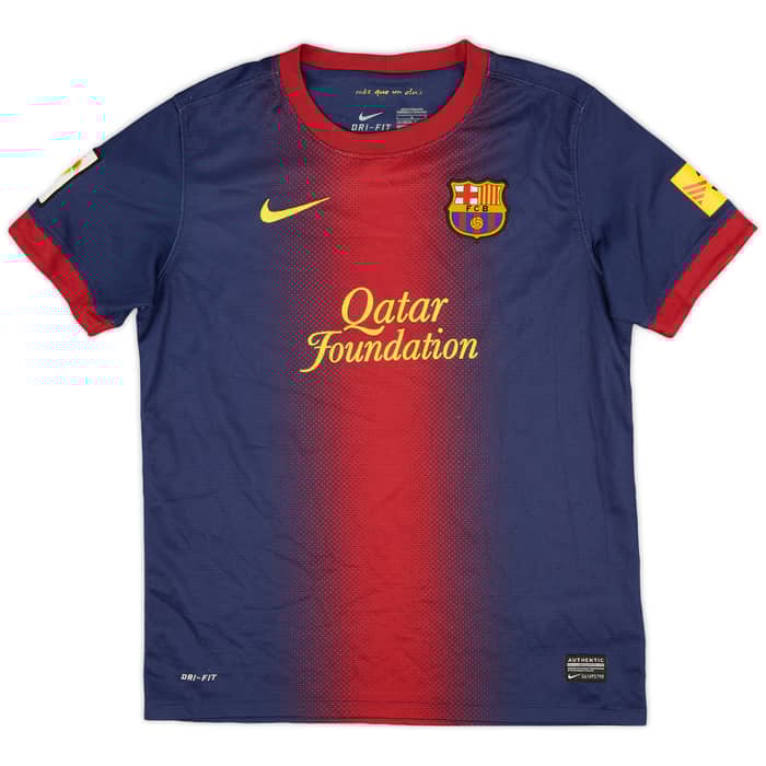 2012-13 Barcelona Home Shirt - 7/10 - (L.Boys)