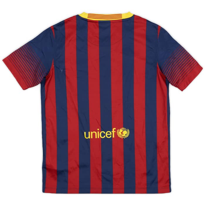 2013-14 Barcelona Home Shirt - 6/10 - (L.Boys)
