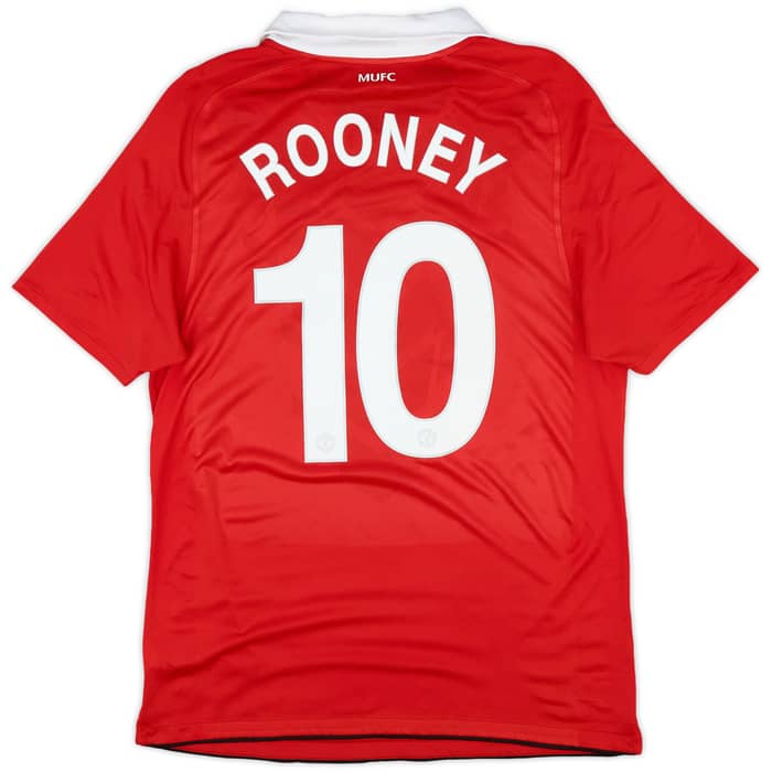 2010-11 Manchester United Home Shirt Rooney #10 - 6/10 - (L)