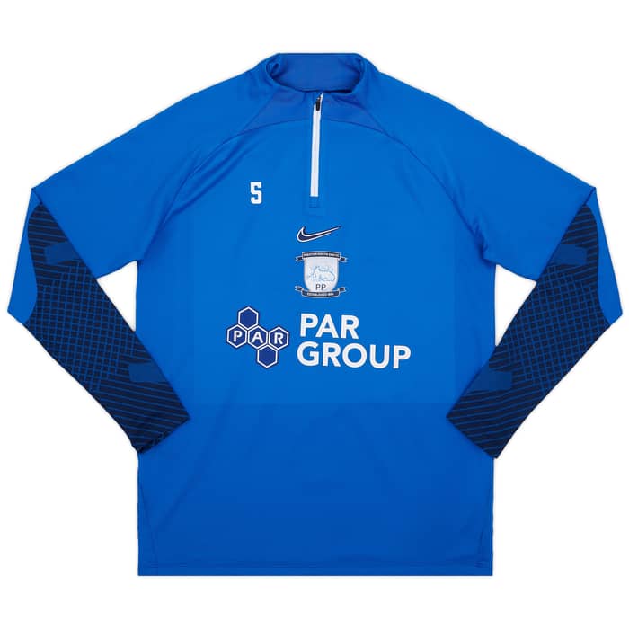 2022-23 Preston North End Player Issue 1/4 Zip Training Top # - 7/10