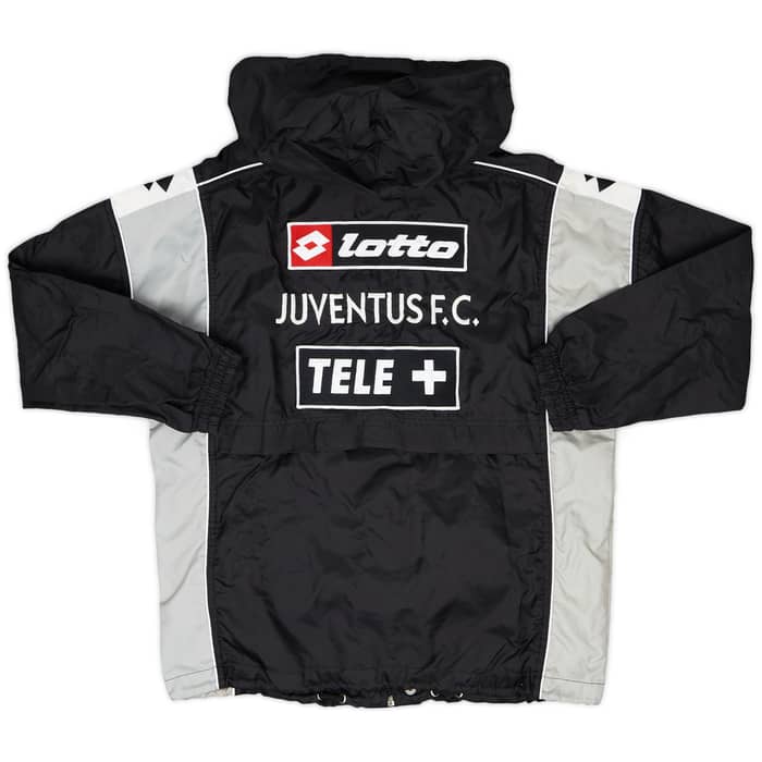 2000-01 Juventus Lotto Hooded Rain Jacket - 8/10 - (XL.Boys)