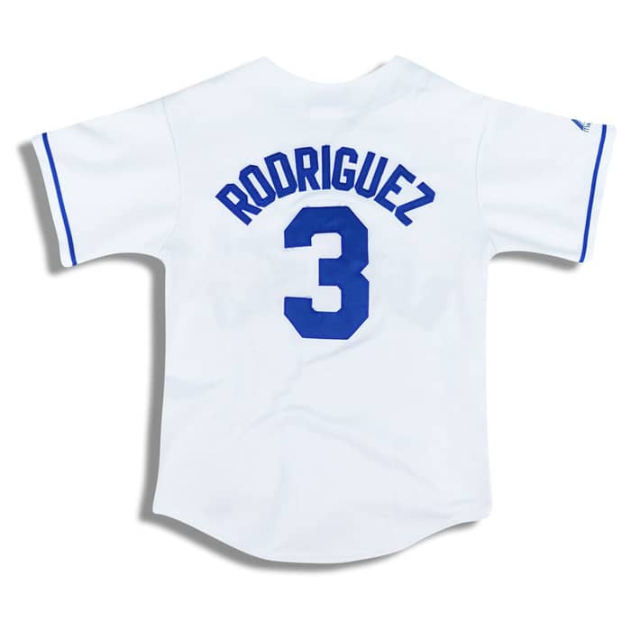 2001-03 Texas Rangers Rodriguez #3 Majestic Jersey (Home) Y