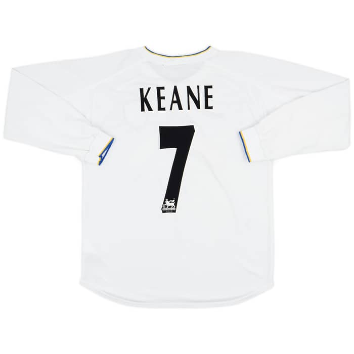 2000-02 Leeds United Home L/S Shirt Keane #7 - 7/10 - (M)