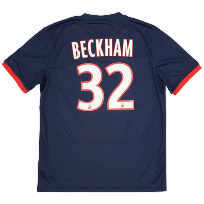 2013-14 Paris Saint-Germain Home Shirt Beckham #23 - 7/10 - (L)