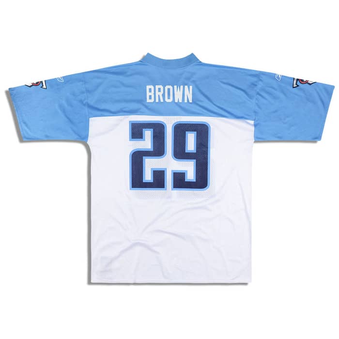 2005-06 Tennessee Titans Brown #29 Reebok Replica Jersey (Away) XL