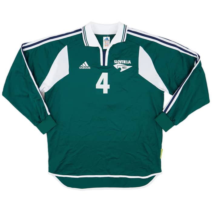 2001 Slovenia Match Worn Home Shirt #4 (Bulajic)