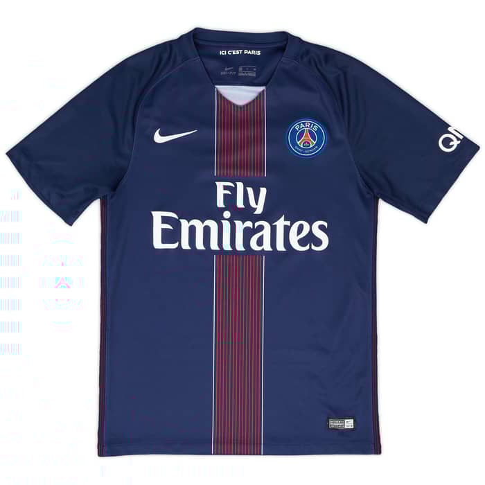 2016-17 Paris Saint-Germain Home Shirt - 8/10 - (S)