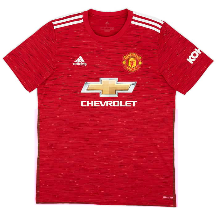 2020-21 Manchester United Home Shirt Martial #9 - 6/10 - (L)