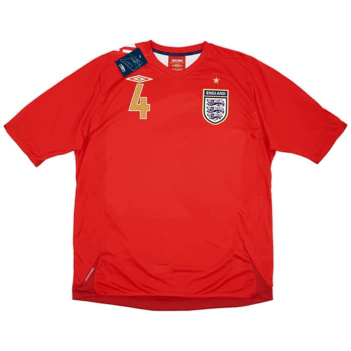 2006-08 England Away Shirt Gerrard #4 (XL)