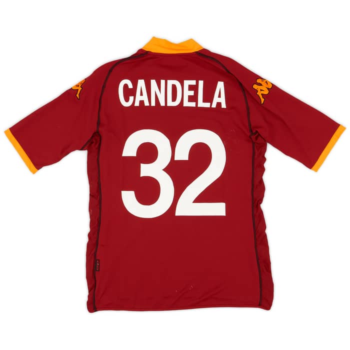 2002-03 Roma Home Shirt Candela #32 - 4/10 - (XL)