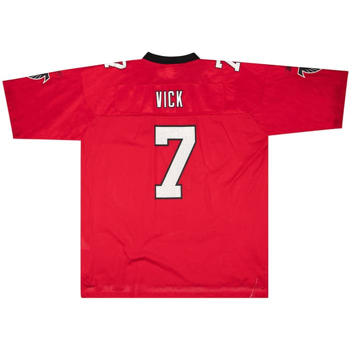 2002 Atlanta Falcons Vick #7 Reebok On Field Jersey (Alternate) XXL