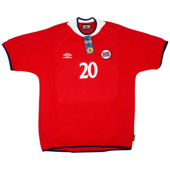 2000-02 Norway Home Shirt Solskjaer #20 (XL)