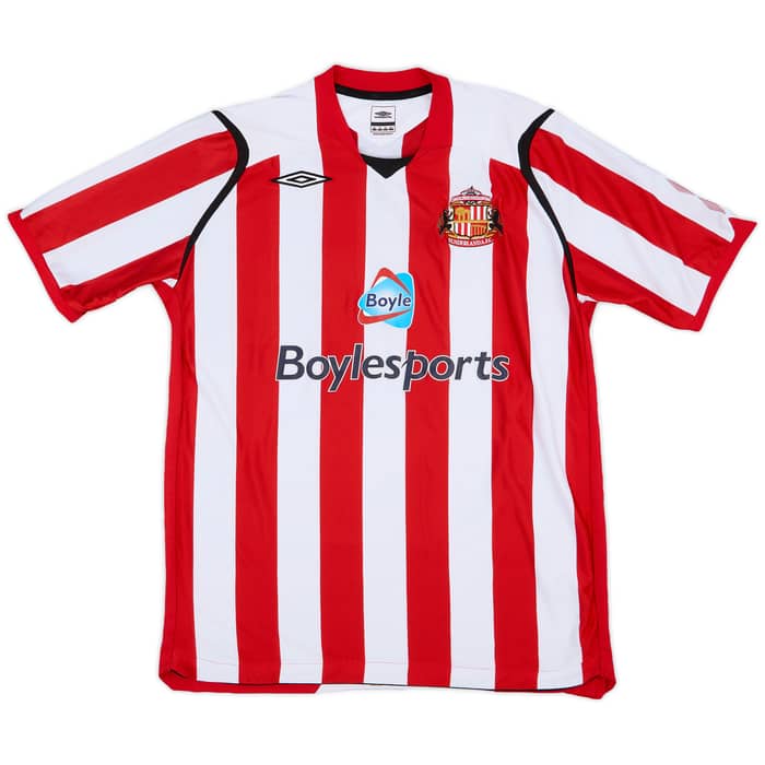 2008-09 Sunderland Home Shirt Yorke #19 - 8/10 - (XL)