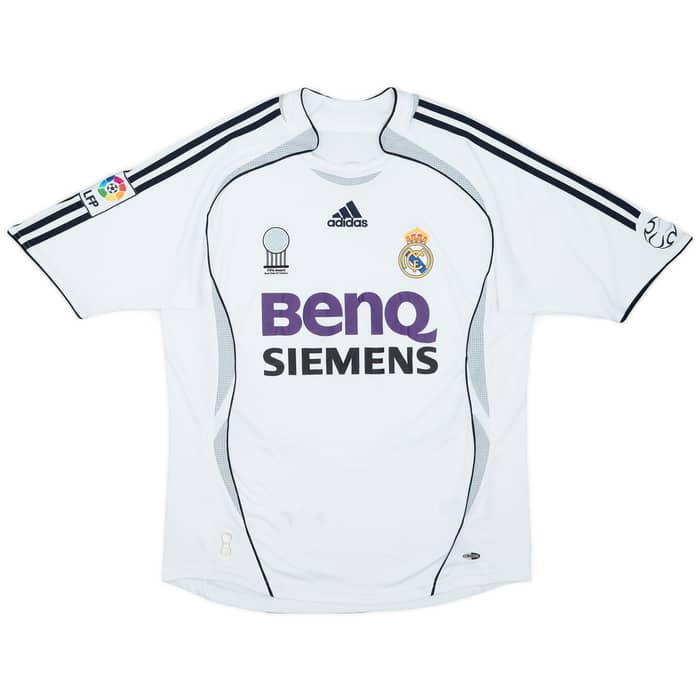 2006-07 Real Madrid Home Shirt Diarra #6 - 6/10 - (XL.Boys)