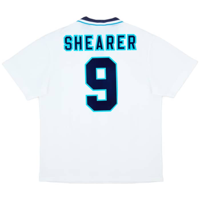 1995-97 England Home Shirt Shearer #9 - 9/10 - (XL)
