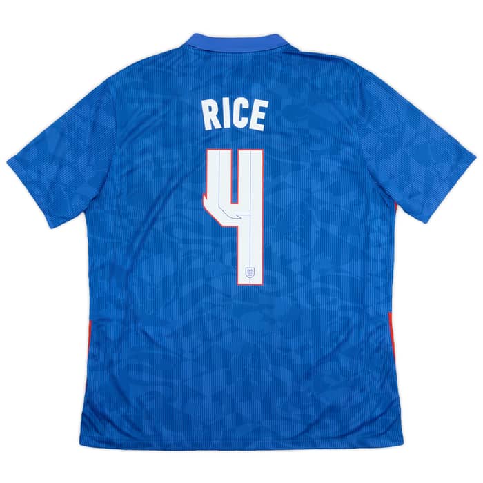 2020-21 England Away Shirt Rice #4 - 8/10 - (XL)