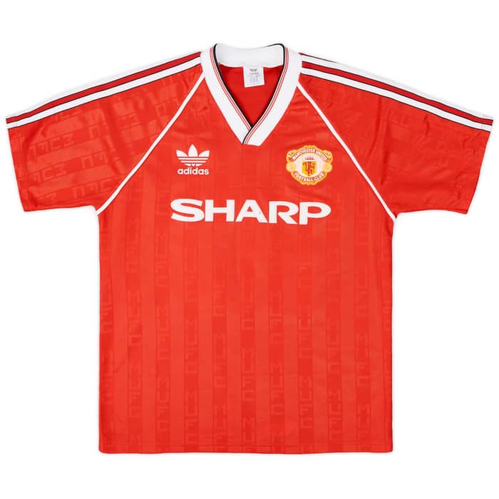 1988-90 Manchester United Home Shirt #10 - 8/10 - (M)