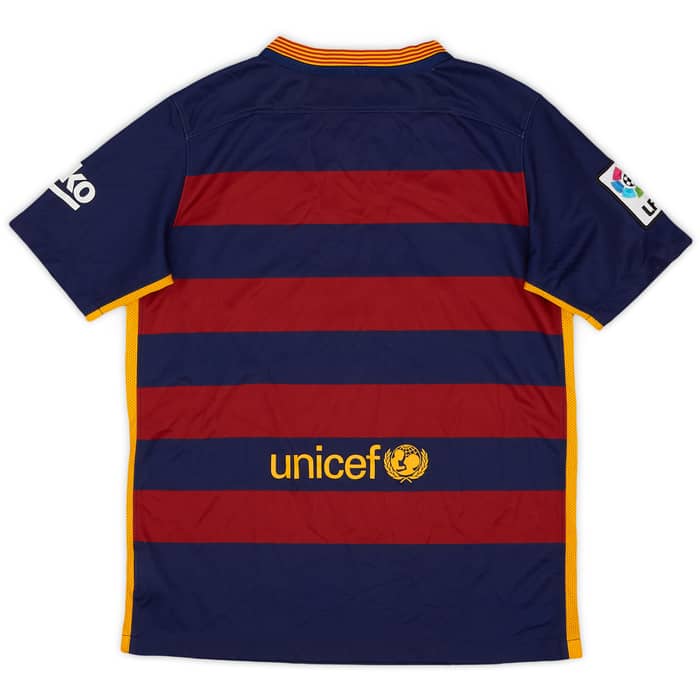 2015-16 Barcelona Home Shirt - 8/10 - (L.Boys)